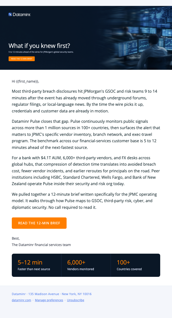 Nurture email 1